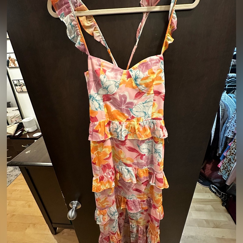 WAYF “With Love” Tiered Maxi Dress – Size M - Picture 4 of 8